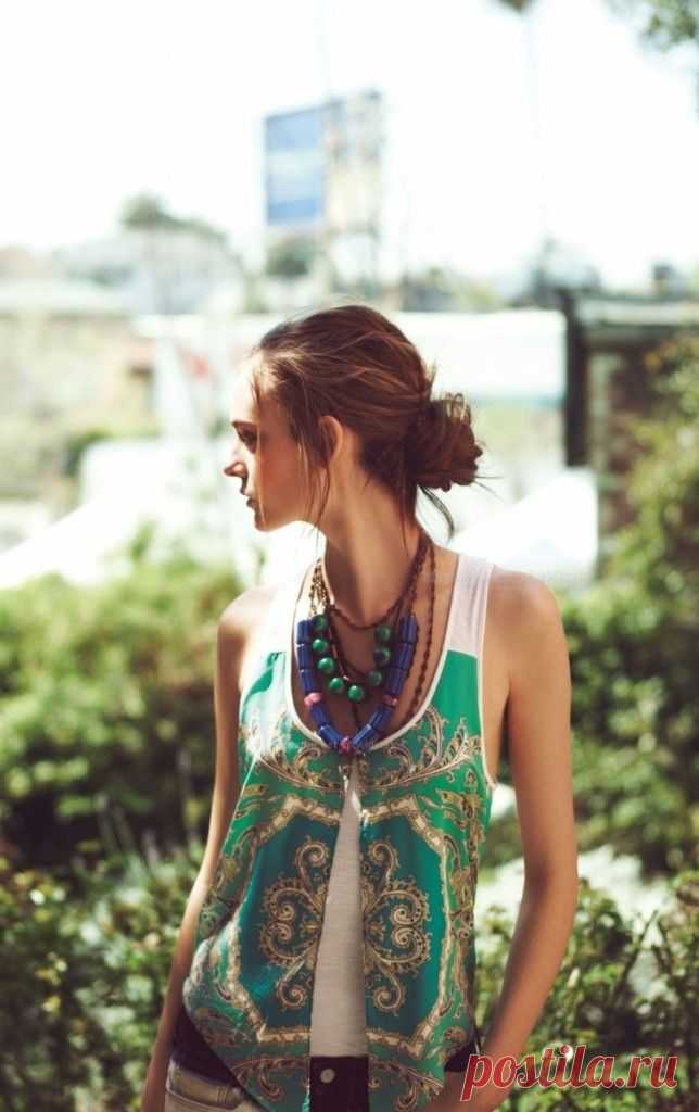 Дизайнерские идеи для одежды из платков — Рукоделие