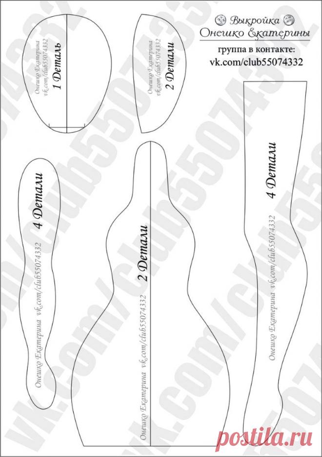 Выкройки текстильных кукол разных мастеров | all Dolls