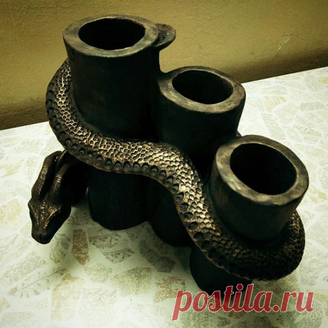 #керамика #молочение #золото #эффект #дракон #подсвечник #подснежники #とら #dragon #ceramics #ceramic #beautiful #きれい #すばらしい #gold #golddragon
