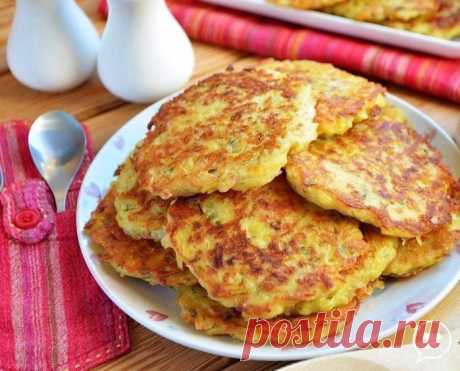 Кулинария &gt;Дранички с ветчиной, сыром и зеленью