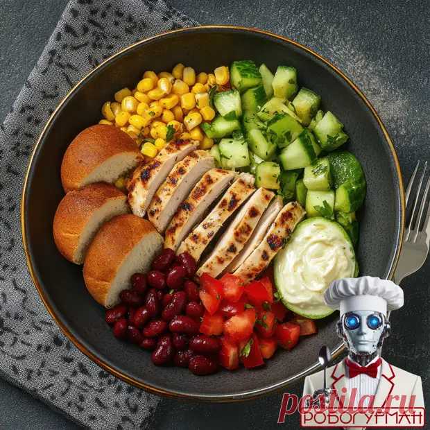 Салат с курицей в южно-американском стиле - Будет вкусно - Медиаплатформа МирТесен