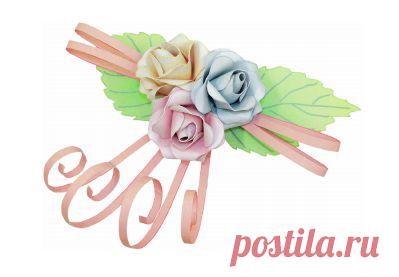 Розы из бумаги