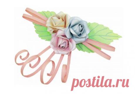 Розы из бумаги