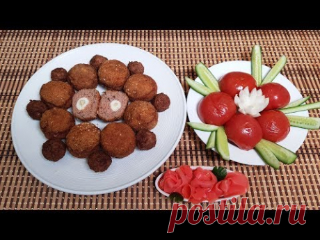 Фрикадельки Жареные с Яйцом. Выпуск №471