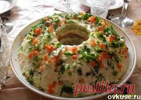 Салат &quot;Кольцо&quot; - Простые рецепты Овкусе.ру