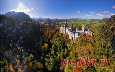 Германия, дорога к замку Нойшванштайн