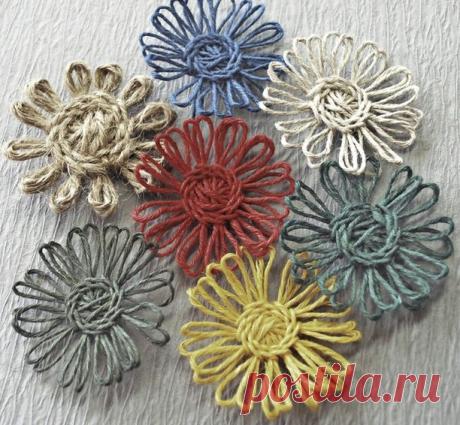 Daisies of twine | Craft