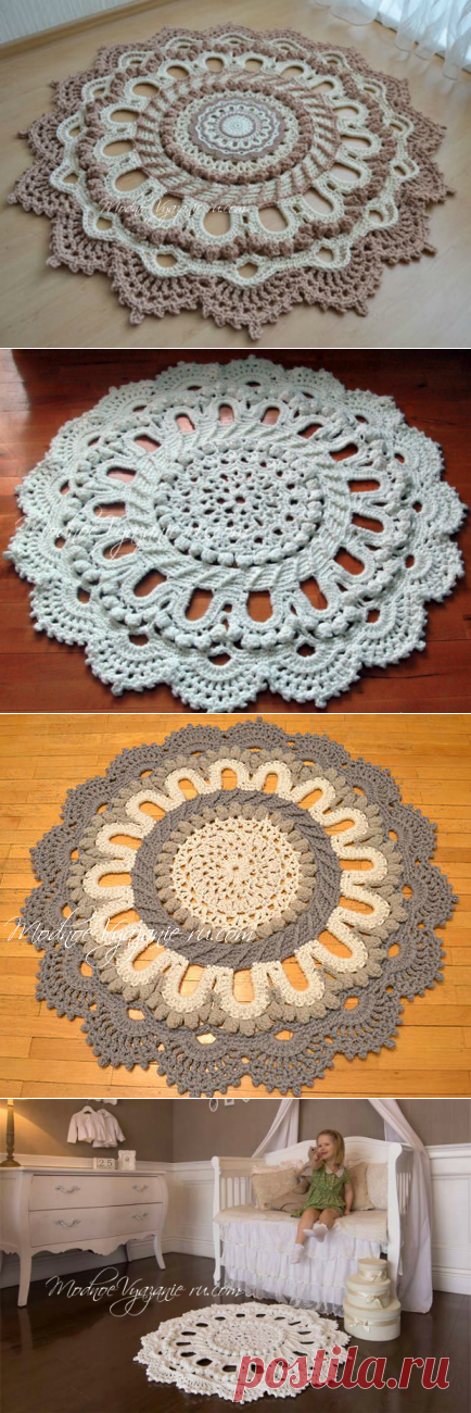 Потрясающий ковер по схеме салфетки "Splendid" - Crochet Modnoe Vyazanie