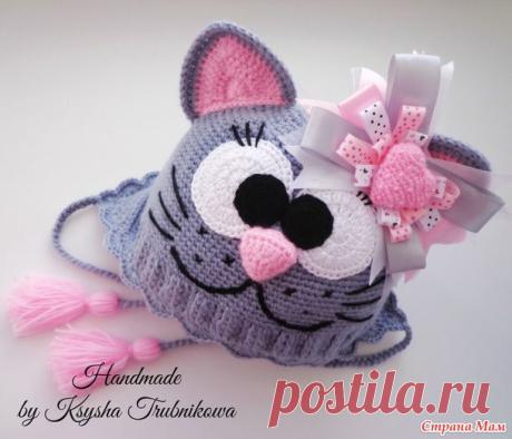Шапка "Кошка" описание + МК ушек! - В.Г.У. - Вязаные Головные Уборы - Страна Мам