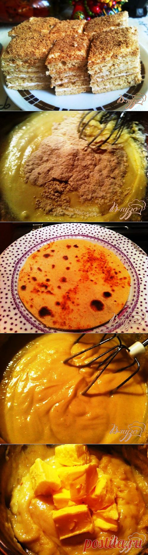 Пирожные "Медовые" - Простые рецепты Овкусе.ру