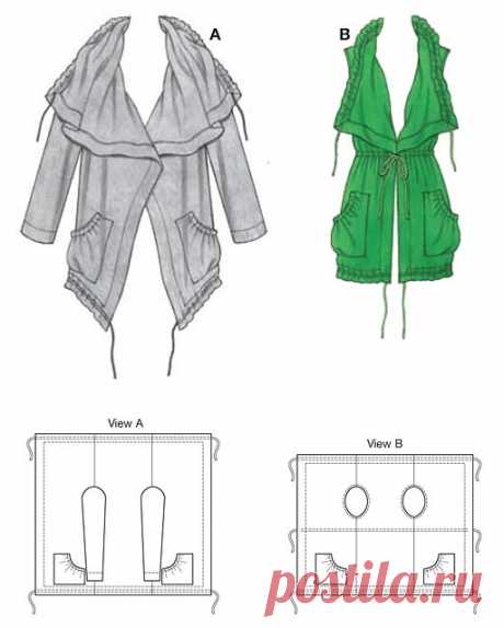 K3624 | Куртка &amp; Vest | Верхняя одежда | Kwik Сшейте Шаблоны