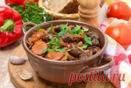 Тушеное мясо с черносливом