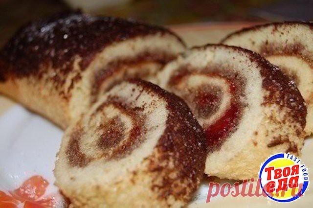 Рулет к чаю за 6 минут