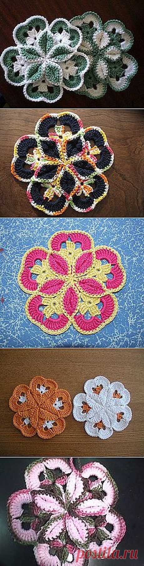 Ravelry: Starburst Hotpad узор Лоретта Schepp