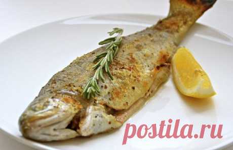 Форель с розмарином