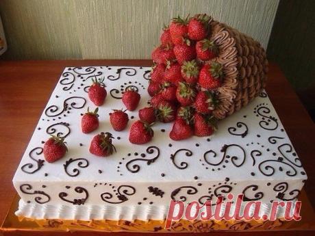 Вот это торт 
#креатив@just__cook

Заслуживает лайк!