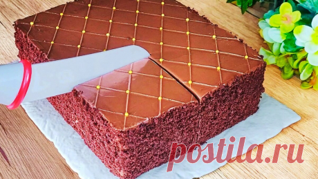 Настоящий королевский шоколадный торт! 🎂😋 Простой рецепт! | СМОТРИ С НАМИ. | Дзен