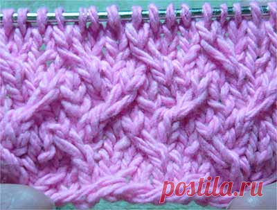 Узор из снятых наклонных петель