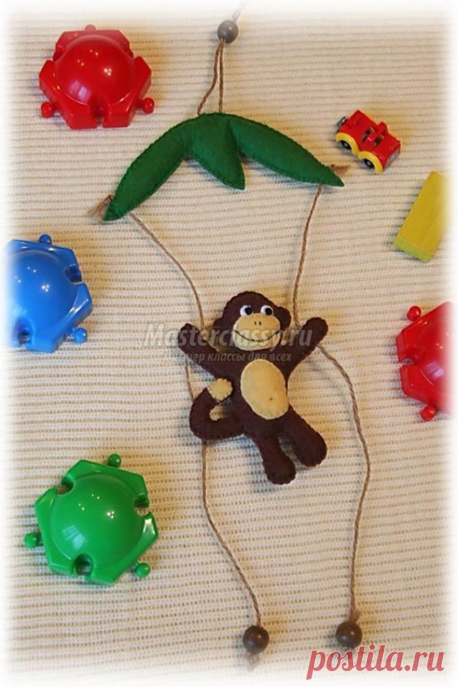Обезьянка на пальме. Мастер класс с пошаговыми фото