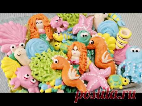 10 фигурок безе БЕЗ насадок - YouTube