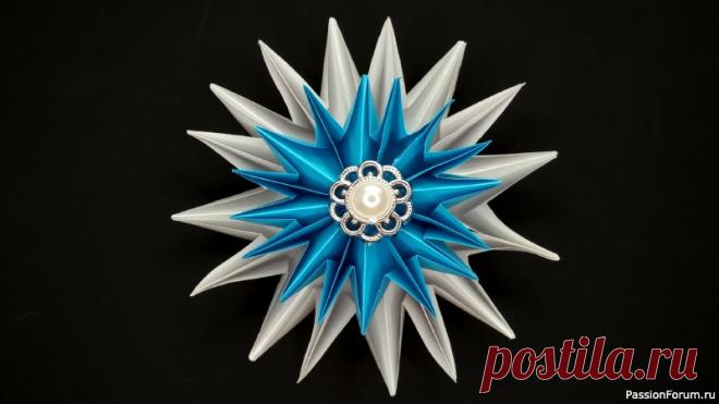 Снежинка из бумаги
