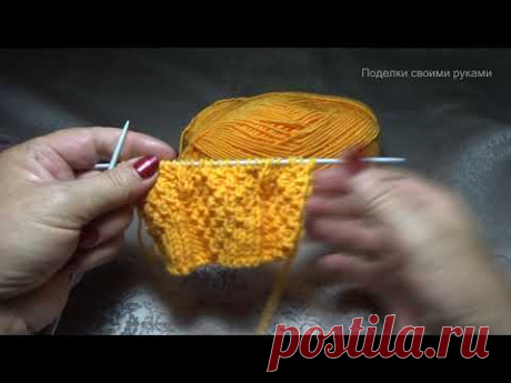 Как связать узор трехмерные кубики спицами для вязания пледов, подушек.