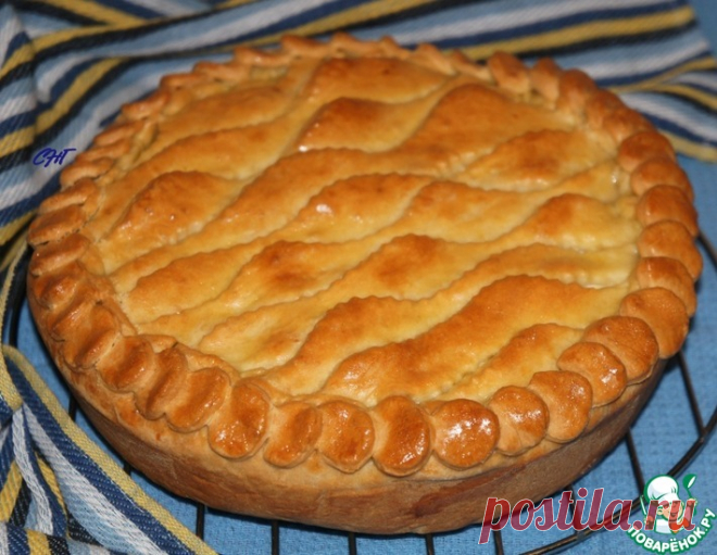 Пирог с картофельным пюре и рыбой – кулинарный рецепт
