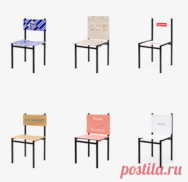 Немецкий дизайнер сделал стулья из бумажных пакетов