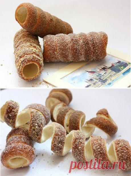 Кюртёш калач (Kürtőskalács) — традиционная венгерская выпечка — Вкусные рецепты