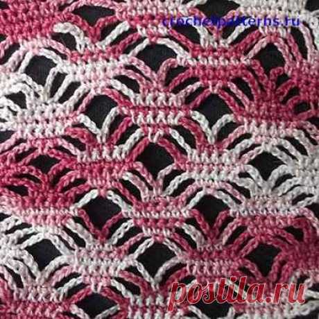 Узоры для вязания на крючком. Ажурные узоры 2