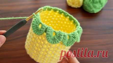 Корзинка крючком🙂