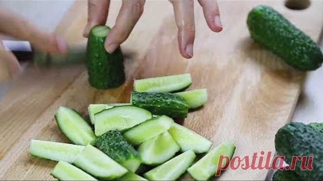 5 НОВЫХ ЗАКУСОК и САЛАТОВ из ОБЫЧНЫХ ОГУРЦОВ. Очень БЫСТРО и НЕВОЗМОЖНО ВКУСНО!!!
