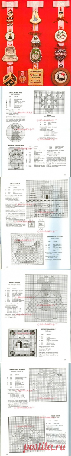 JCS 1987 11-12 🎆 Очень красивая вышивка крестом 🎆 идеи к Рождеству и Новому Году 🎆