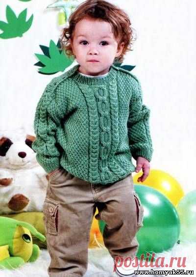 Джемпер для малыша «Кавалер в зелёном»
