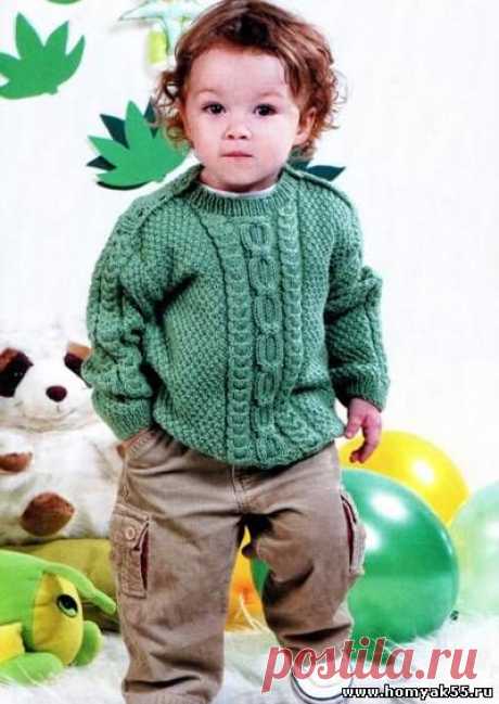 Джемпер для малыша «Кавалер в зелёном»