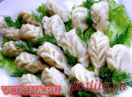 Пельмешки, способ лепки &quot;Курзе&quot; - пошаговый кулинарный рецепт