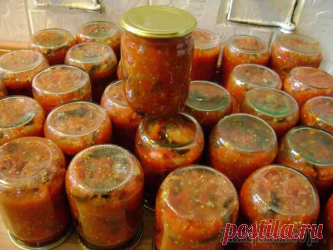 Лечо с баклажанами