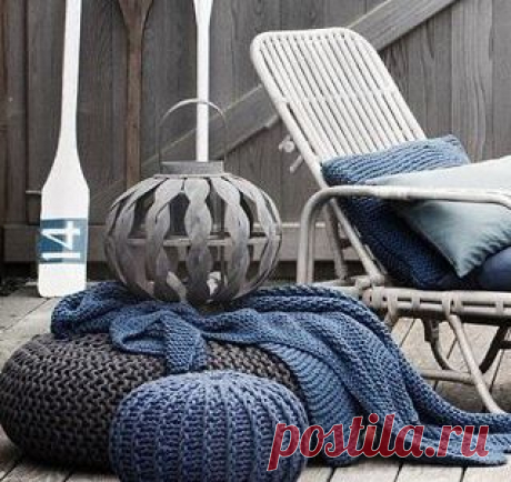 Как сделать пуфик | Креативные идеи - для дома, для сада, вязание, шитье, описание моделей