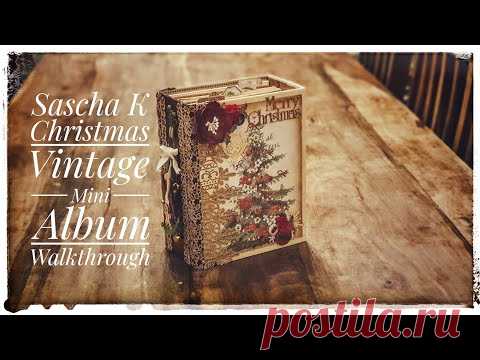 Stamperia, Christmas Vintage - Mini album walkthrough