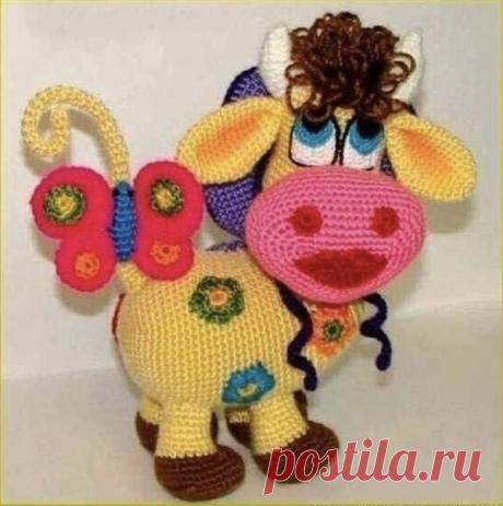 Пошаговый мастер класс симпатичной коровки

© Мир вязания