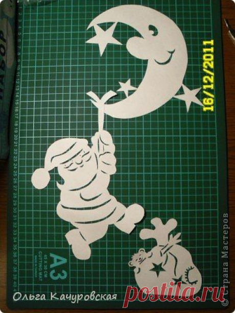 Рождественская подвеска из бумаг