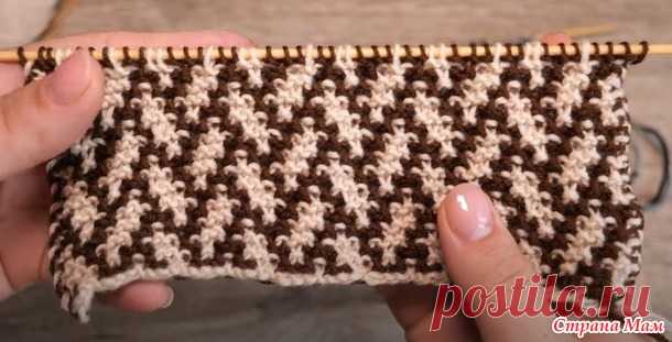 Узор «Елочка» или «Плетенка» спицами - Вязание - Страна Мам