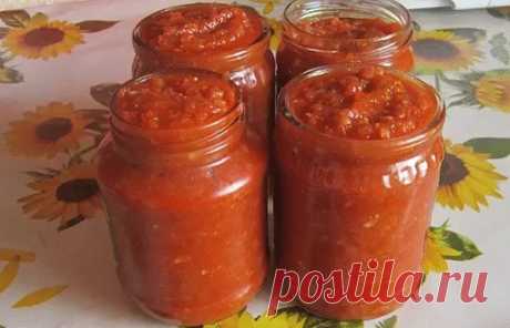 Кабачковая аджика на зиму.