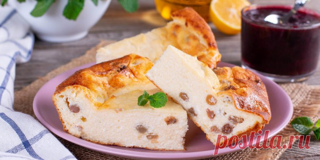 (+6) Творожная запеканка с изюмом : Выпечка : Кулинария : Subscribe.Ru