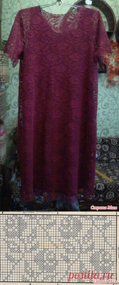 . Мое новое платье филейкой - Вязание - Страна Мам
