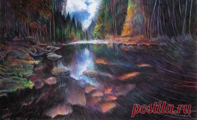 Рисунки ручкой от литовской художницы Юная латышская художница Марите Десайне (Marite Desaine) всего три года тому назад окончила художественную школу в Виляне, но за прошедшее время успела достичь серьезного прогресса на поприще изобрази...