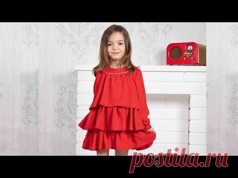 Vestido tres capas. REVISTA PATRONES INFANTILES nº 14