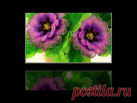 Цветы из бисера. Композиция Сияние.Нина Янко.