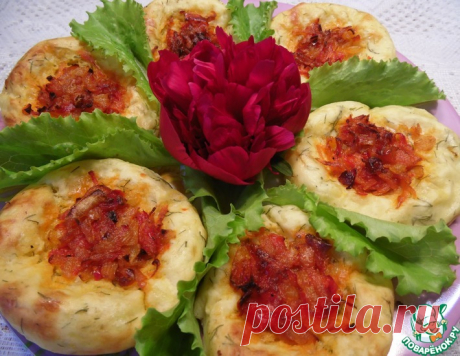 Картофельно-овощные ватрушки – кулинарный рецепт