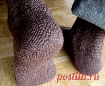 Как вязать пяточку «Сердечко»